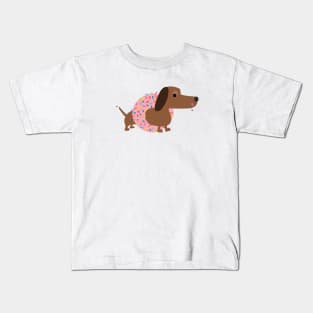 Dachshund Donut Kids T-Shirt